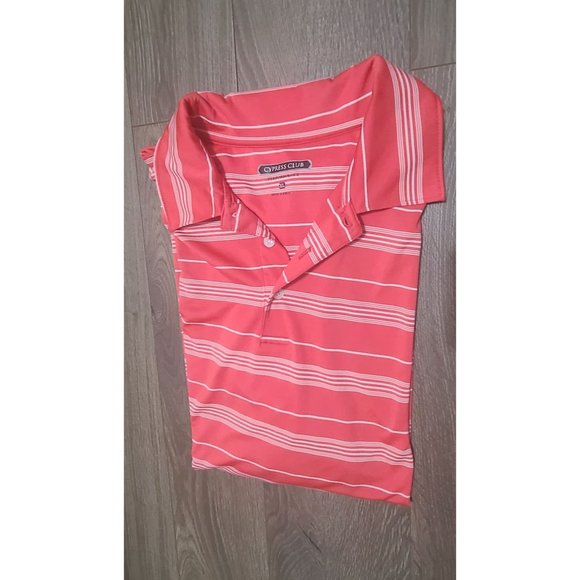 Cypress Club Performance Polo Striped Golf Shirt - Picture 4 of 4